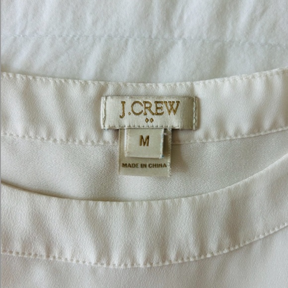 🤍J.Crew Classic White Shell – Size M 🤍 - Picture 5 of 6